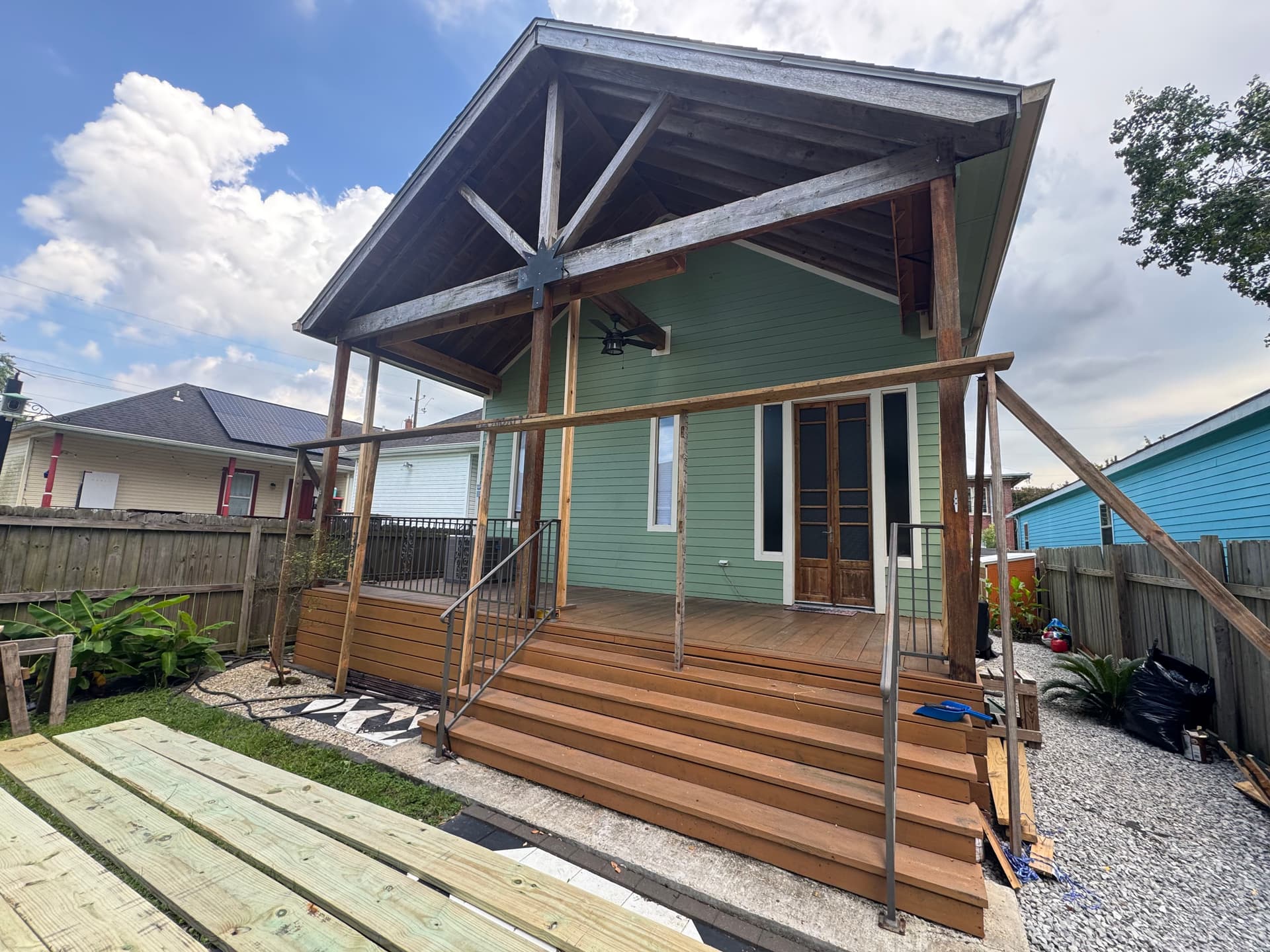 Gallery photos for Rotten Porch Posts Replaced and Finished Right in New Orleans: Image #3