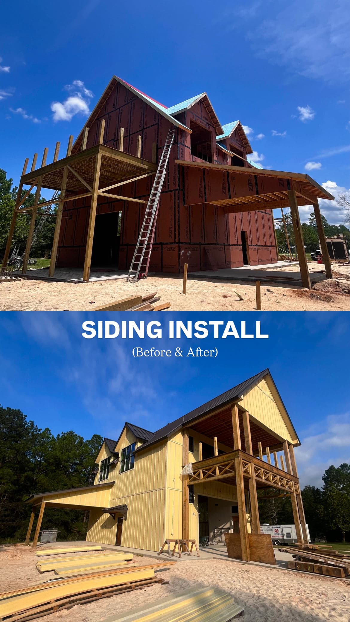 Project Hardie Siding on a 3-Story New Construction Build image