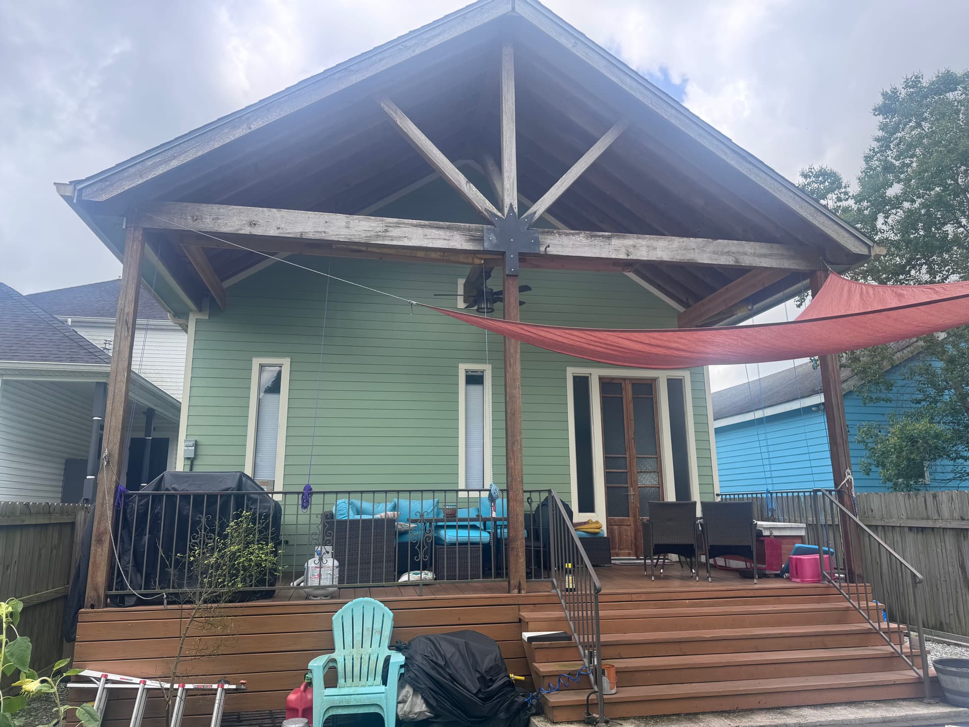Gallery photos for Rotten Porch Posts Replaced and Finished Right in New Orleans: Image #5