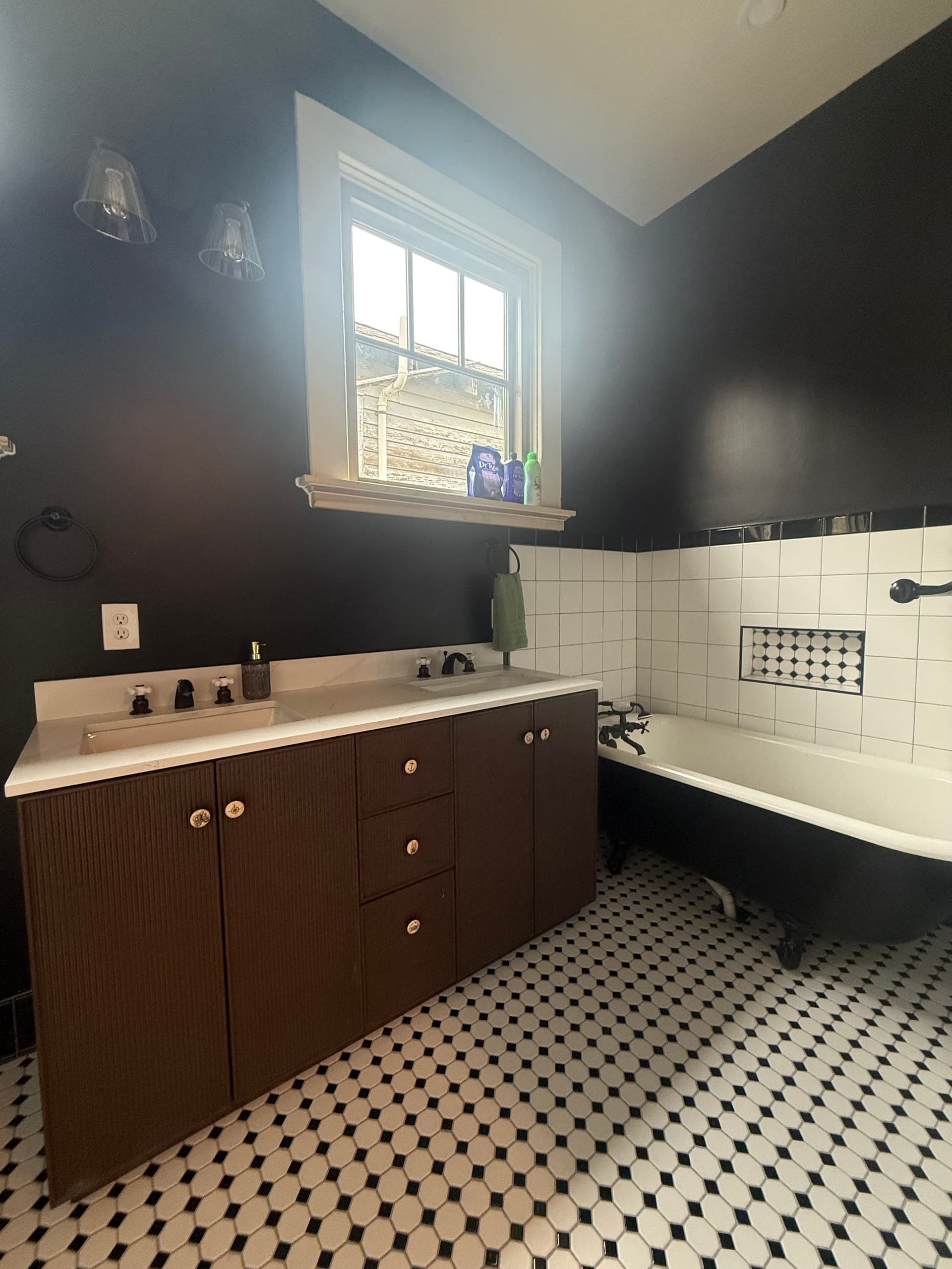 New Orleans Bathroom Remodel - Clawfoot Tub Kept, Layout Completely Reworked image
